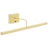 Slim-Line 24&quot; Wide Satin Brass Battery LED Picture Light