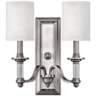 Hinkley Sussex 15 3/4&quot; High Brushed Nickel Wall Sconce