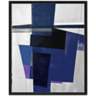 Dark Blues II 25 3/4" High Framed Canvas Wall Art