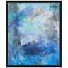 Blue Abstraction II 25 3/4" High Framed Canvas Wall Art