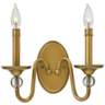 Hinkley Eleanor 9&quot; High Heritage Brass 2-Light Wall Sconce