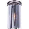 Sydney 14&quot;H Polished Nickel Silver Crystal Wall Sconce