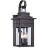 Bransford 21" High Black-Specked Gray Outdoor Wall Light Lantern