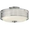 Hinkley Jules 8 1/4&quot; High Brushed Nickel Ceiling Light