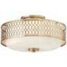 Hinkley Jules 8 1/4&quot; High Brushed Gold Ceiling Light