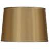 Clear Glass Fillable Satin Gold Shade Ovo Table Lamp