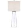Marcus Clear Glass Tapered Column Table Lamp