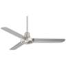 44&quot; Plaza DC Brushed Nickel Damp Rated Ceiling Fan