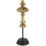 Charlotta 13 1/2&quot; High Matte Gold Finish Traditional Finial Statue