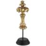 Charlotta 16&quot; High Matte Gold Finish Traditional Floral Finial Statue