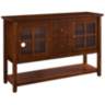 Robson 52&quot; Wide Walnut Wood 2-Drawer TV Stand Buffet