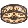 Natural Mica Collection 12&quot; Wide Ceiling Light Fixture