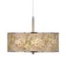 Floral Spray Giclee Glow 16&quot; Wide Pendant Light