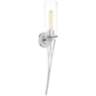 Regal Terrace 29" High Polished Nickel Wall Sconce
