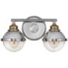 Hinkley Fletcher 8 3/4&quot;H Polished Nickel 2-Light Wall Sconce