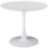 Zuo Opus 35 1/2" Wide White Round Dining Table