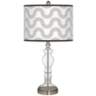 Wave Giclee Apothecary Clear Glass Table Lamp