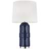 Chapman &amp; Meyrs Indigo Ceramic 24&quot; High Cylinder LED Table Lamp
