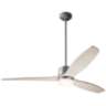 54" Modern Fan Arbor DC Graphite Whitewash Damp LED Fan with Remote