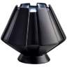 Meta 7&quot; High Carbon Matte Black Ceramic Portable LED Accent Table Lamp