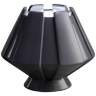Meta 7" High Gloss Gray Ceramic Portable LED Accent Table Lamp