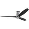 54" Modern Fan Arbor DC Graphite and Ebony Hugger Fan with Remote