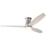 54" Modern Fan Arbor Graphite Whitewash Damp Hugger Fan with Remote
