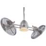 42" Minka Aire Nickel Chrome Gyro Ceiling Fan with Wall Control