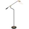 Ferdinand Matte Black and Brass Adjustable Floor Lamp