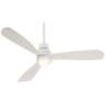 52&quot; Casa Delta-Wing White Outdoor LED Ceiling Fan with Remote