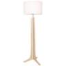 Cerno Forma Maple with White Shade LED Floor Lamp