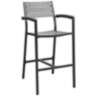 Maine 29&quot; Brown and Gray Outdoor Patio Barstool