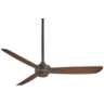 52&quot; Minka Aire Rudolph Oil-Rubbed Bronze Ceiling Fan with Wall Control