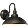 Baytree Lane LED 9 3/4"H Oiled Bronze Outdoor Wall Light