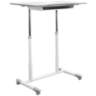 205 Collection 37 1/2&quot; Wide White Adjustable Stand-Up Desk