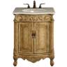 Danville 27&quot; Wide Antique Beige 2-Door Single Sink Vanity