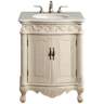 Danville 27&quot; Wide Antique White 2-Door Single Sink Vanity