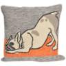 Frontporch Yoga Dogs Heather 18&quot; Indoor-Outdoor Pillow