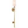 Hudson Valley Amherst 36 1/2&quot; High Aged Brass Wall Sconce