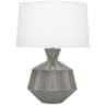 Robert Abbey Orion 27&quot; Matte Gray Taupe Ceramic Table Lamp