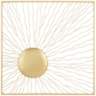 Melete Gold Metal 24&quot; Square Wall Art