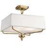 Kichler Arlo 15&quot; Wide Natural Brass Square Ceiling Light