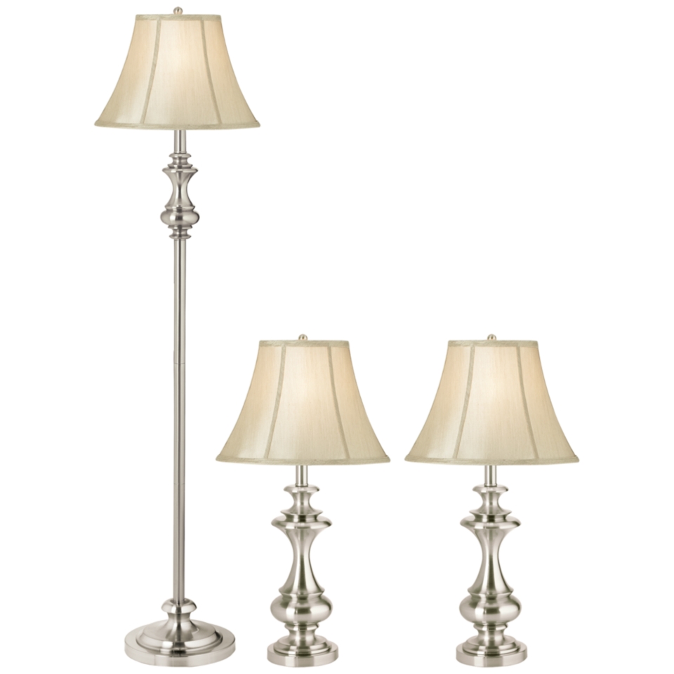 Set of 3 Kathy Ireland Broadway Collection Lamps   #F3556