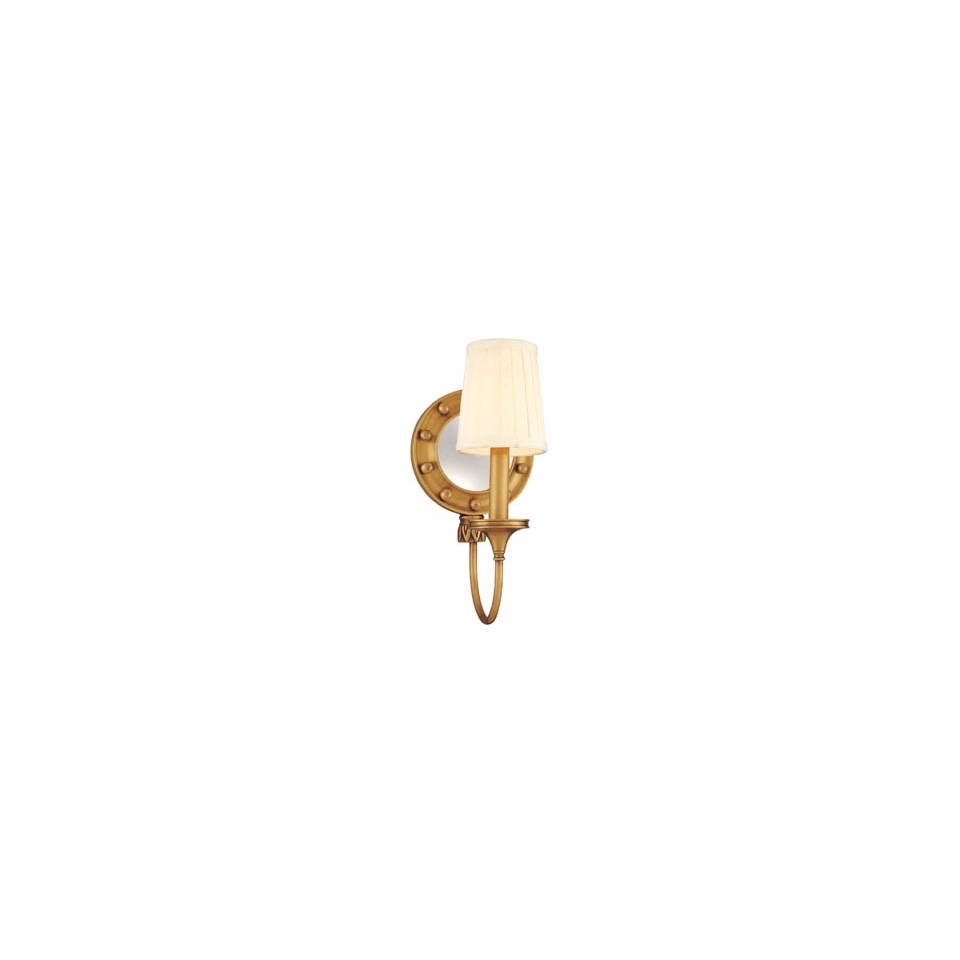 Hamilton One Light 12 1/4" High Gold Aged Brass Wall Sconce   #F3841
