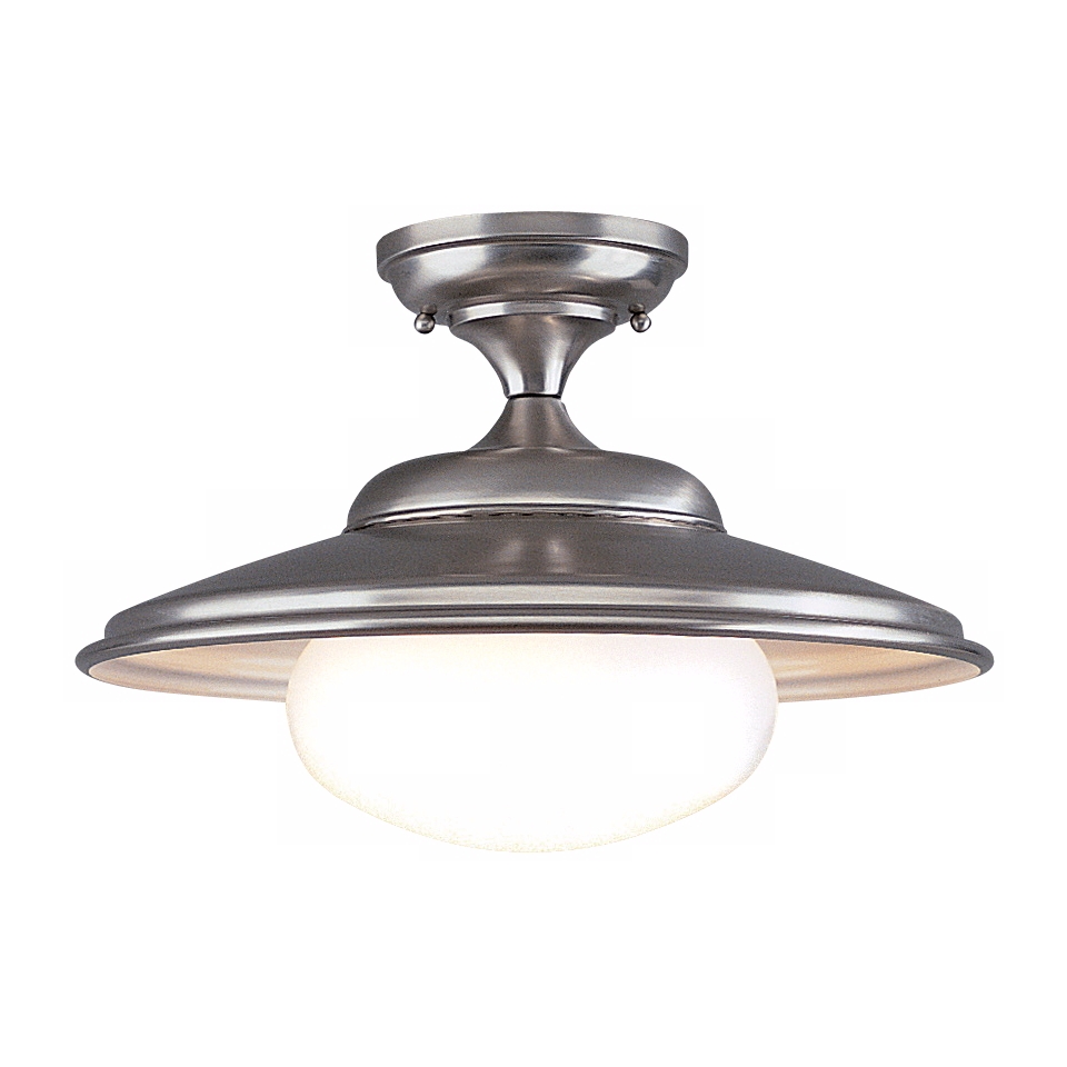 Independence Collection 16” Wide Satin Nickel Ceiling Light   #F5573