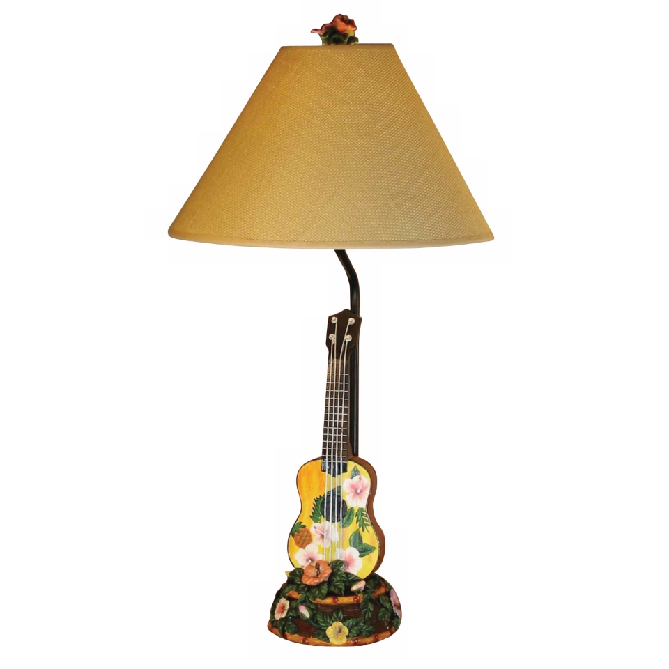 Hawaiian Ukulele Table Lamp   #F6348
