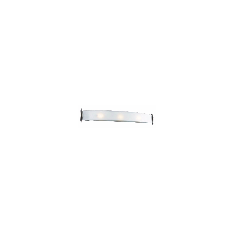 Curved Acid Frost Glass 37" Wide Bathroom Light Fixture   #H4278