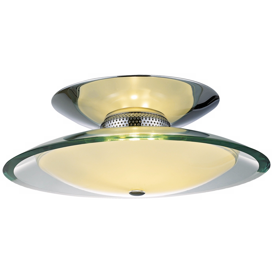 Curva Chrome Round 3 Light 16" Wide Ceiling Light   #H5048