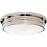 Roderick Collection Nickel 17&quot; Wide Flushmount Ceiling Light