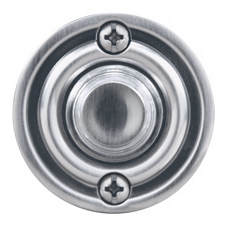 Satin Nickel 1 3/4" Round LED Doorbell Button   #K6256